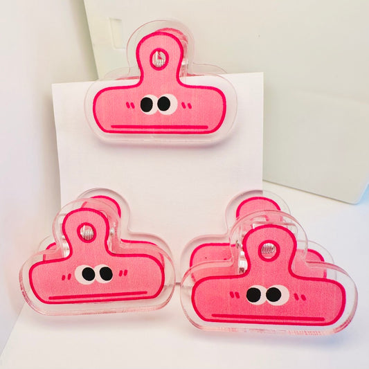 Pink Clip - 1 pc Double Sided Clip