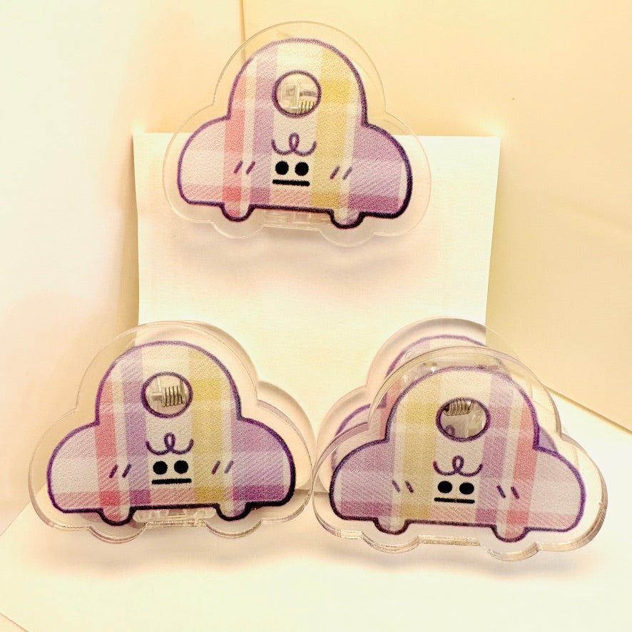 1 pc Cute Cartoon Acrylic Binder Clips