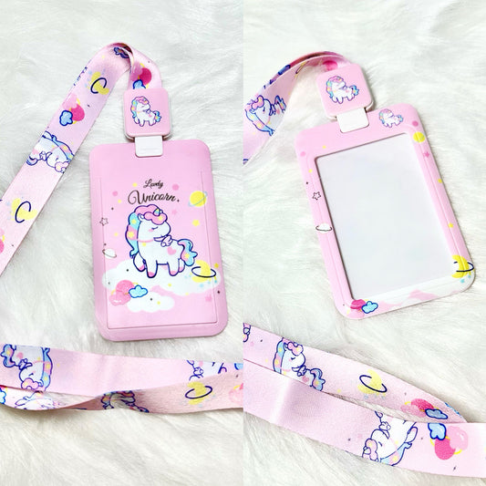 Unicorn Pink - ID Card Holder & Lanyard